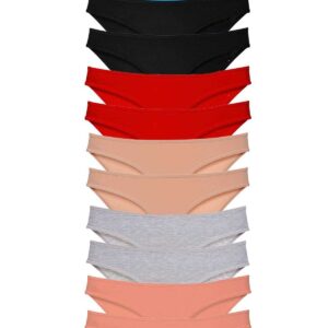 12 adet Eko Set Likralı Kadın Slip Külot Çok Renkli 1