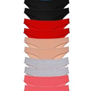 12 adet Eko Set Likralı Kadın Slip Külot Çok Renkli 3