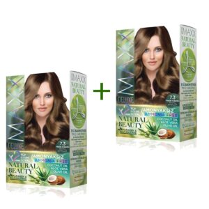 2 Paket Natural Beauty Amonyaksız Saç Boyası 7.3 Fındık Kabuğu