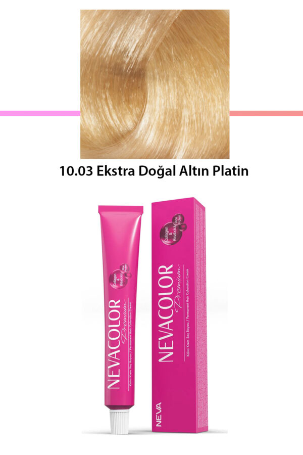 Premium 10.03 Ekstra Doğal Altın Platin - Kalıcı Krem Saç Boyası 50 g Tüp